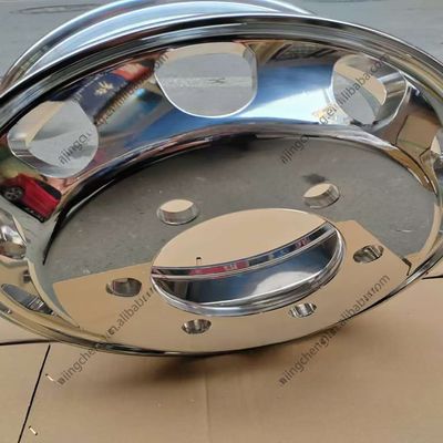 22x8.25 Яркая отделка на заказ кованое колесо для колес грузовиков из алюминия